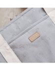Pearl grey Paris diaper bag SC PARIS GRIS / 22PBDP014SCC904
