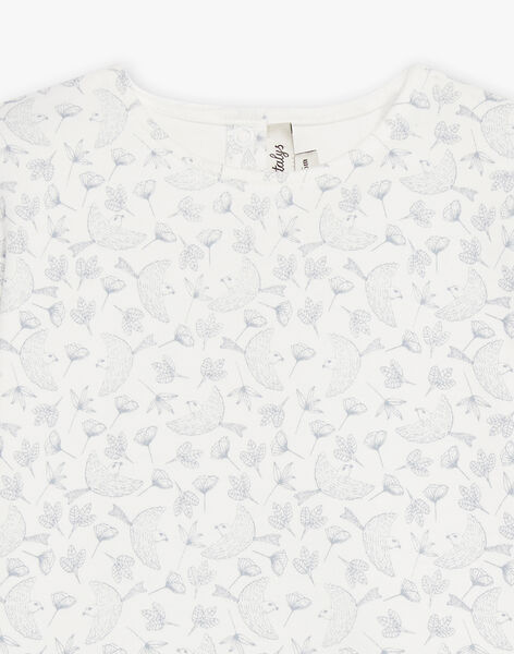 Bird printed organic cotton t -shirt ELIONA 22 / 22VU1971N0E114