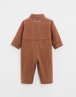 Long jumpsuit in rust-coloured twill JORDY 24 / 24VU2011NG6408