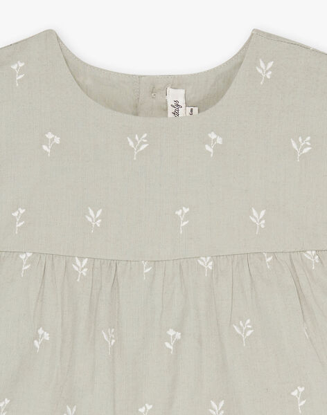 Cotton embroidered little flower motif blouse EPOLY 22 / 22VU19B2N09G619
