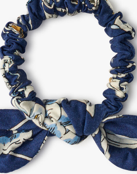 Girls' blue Liberty floral print scrunchie ADOUE 20 / 20VU6012N95099