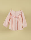 Girls' pink blush blouse TISILLA 19 / 19VU1923N09D300