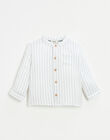 Striped shirt in organic cotton gauze FERNAND 22 / 22IU2014N0A114