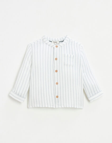 Striped shirt in organic cotton gauze FERNAND 22 / 22IU2014N0A114