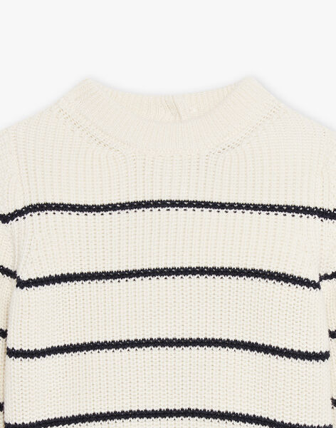 Striped sweater on fancy cotton organic EJIM 22 / 22VU20B1N13114