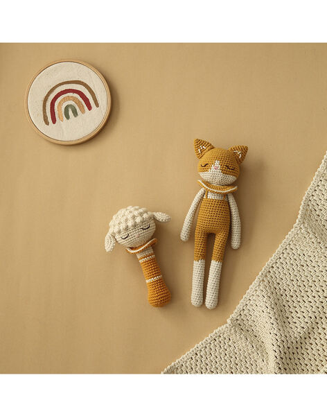 Crochet cuddly toy Chloé the ochre cat DOU CHLO CHA OC / 22PJPE046PPE999