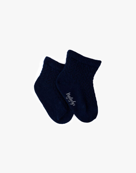 Boys' fancy socks in navy ALBERTIN-EL / PTXV6911N47070