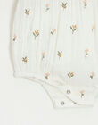 Short jumpsuit cotton gauze embroidered flowers HADIYA 23 / 23VU1912N27114