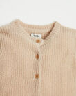 Beige knitted cardigan FLORETTE 22 / 22IU1912N11A011