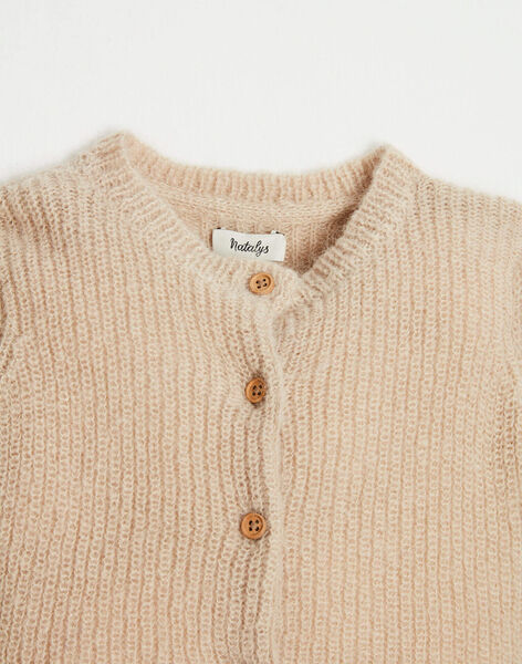 Beige knitted cardigan FLORETTE 22 / 22IU1912N11A011