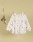 Girls' vanilla printed blouse TULIA 19 / 19VV2272N09114
