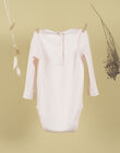 Girls' blush pink long-sleeved claudine collar bodysuit TUANA 19 / 19VV2271N29307