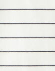 Body Girl striped vanilla and navy in Interlock Cotton Pima BALIXE 20 / 20IV2253N29114