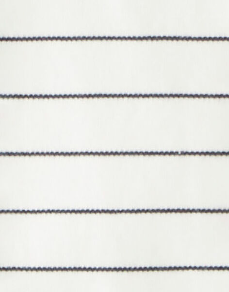 Body Girl striped vanilla and navy in Interlock Cotton Pima BALIXE 20 / 20IV2253N29114