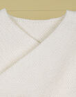 Unisex vanilla wool wrap sweater TALIP 19 / 19PV2421N2A114
