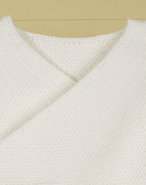 Unisex vanilla wool wrap sweater TALIP 19 / 19PV2421N2A114