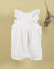 Girls' white embroidered jumpsuit TELSA 19 / 19VU1934N26000