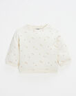 Fleece sweater with flower pattern HARIETTE 23 / 23VU1912NC7632