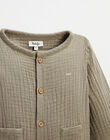 Embroidered shirt in organic cotton gauze FLEFI 22 / 22IV2311N0A621
