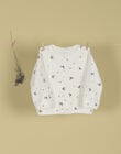 Girls' vanilla bird print cardigan TOPHELIE 19 / 19VU1912N11114