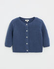 Blue merino wool vest ITAL BLEU 23 / 23IV2353N12205