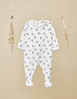 Boys' vanilla print footie pajamas VALENTIN 19 / 19IX6642N32114