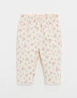 Chalk flower print trousers JINETTE 24 / 24VU1911N03005