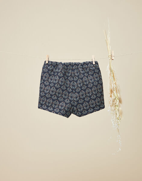 Girls' jacquard shorts with Lurex VANILLE 19 / 19IU1921N02099