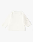 Unisex Pima cotton wrap sweater in vanilla ANDY 20 / 20PV2411N2A114