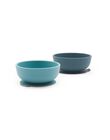 2 bowls Silicone suction cup Blue Abyss / Blue Lagoon BOLS SILI BLEU / 21PRR2005VAI999