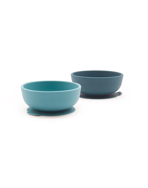 2 bowls Silicone suction cup Blue Abyss / Blue Lagoon BOLS SILI BLEU / 21PRR2005VAI999