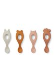 Set of 4 pink Liva spoons 4 CUIL LIVA ROS / 23PRR2017VAI030