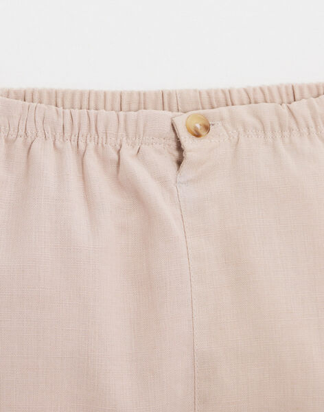 Beige linen/cotton trousers JACQUELIN 24 / 24VU2011N03009