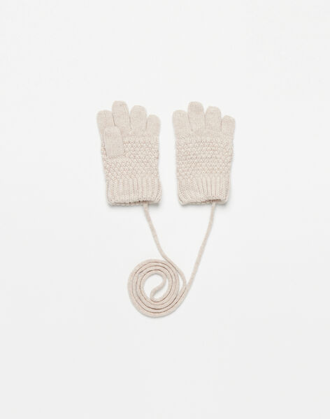 Fancy knitted gloves in merino wool FADINE 468 22 / 22I129682N51806