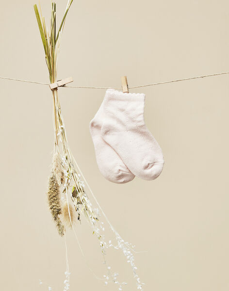 Baby girls' soft pink socks VOLPHA 19 / 19IU6011N47307