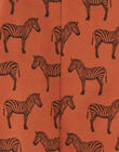 Organic cotton rust printed zebra BUGGY-EL / PTXX8611N32408