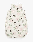 Girls' floral print sleep gown in vanilla ALOUETTE-EL / PTXQ6211N66114