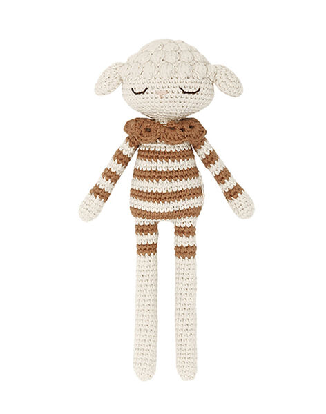 Léa the lamb caramel crochet cuddly toy DOUDOU AGNEAU / 23PJPE011PPE420
