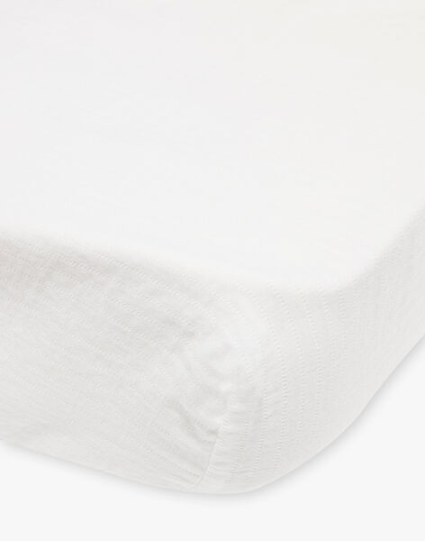 Cover 40 x 80 cm Ecru in organic cotton gauze ODESSA-EL / PTXQ6412N5B114