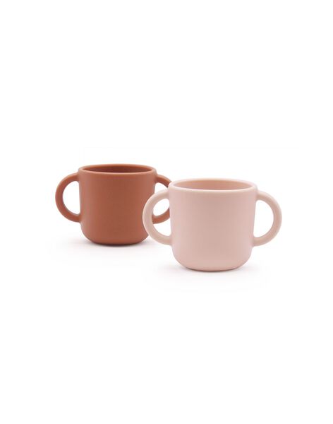 2 cups with silicone handles blush / terracota TASSE SILI BLUS / 21PRR2003VAI999