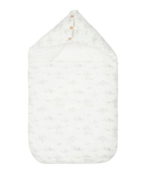Unisex vanilla and print baby sleeping bag TABANID 19 / 19PV5921N76114