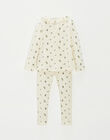 Blueberry print two-piece pyjamas with hemstitching JOSIANE 24-K / 24VX9113N33001