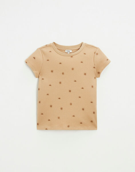 Tee shirt child short sleeves sun pattern HIRWIN 23 / 23V129213N0E420