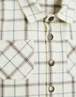 Organic cotton checkered shirt FOUCAULT 22 468 / 22I129211N0B009