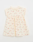 Children's short-sleeved terry cloth apple print dress JIA 24-K / 24V129115N18632