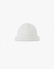 Unisex organic cotton knit hat in vanilla AMIRA 20 / 20PV7012N63114