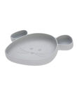 Silicone plate compartments gray mouse AS7 SOURIS GRIS / 20PRR2012VAI940