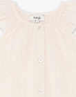 Light pink blouse with Lurex® stripes and girl's cotton CORELIE 21 / 21VV2212N09321