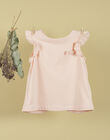 Girls' sleeveless pink t-shirt TEVELYNE 19 / 19VU1931N0ED300