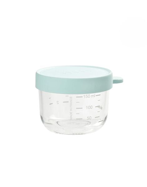 Light blue glass storage pot 150 ml PORTION 150 BLE / 19PRR2002VAI020